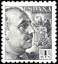 Spain 1940 Franco 1 PTA Negro Gris Edifil 931. España 931. Subida por susofe